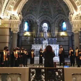 Prestation à Fourvière